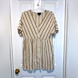 Lumiere Oversized Linen Dress. Size S
